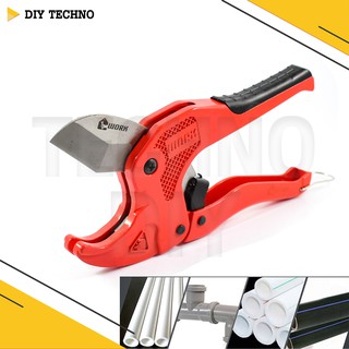 WORK กรรไกรตัด PVC คีมตัดท่อ กรรไกรตัดท่อ พีวีซี ตัดได้ถึง 42 มิล (1-5/8") PVC PIPE CUTTER