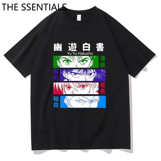 【100% cotton】เสื้อยืด พิมพ์ลายกราฟฟิค มังงะ Yu Yu Hakusho สไตล์ฮาราจูกุ สําหรับผู้ชาย และผู้หญิง