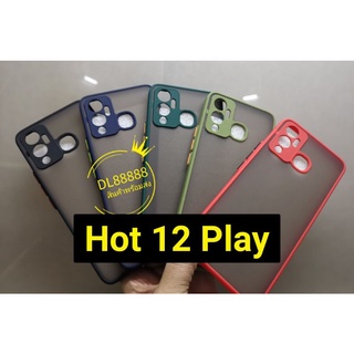 ✨🇹🇭✨เคสขอบนิ่มหลังแข็งขุ่นคลุมกล้อง For Infinix Hot 12 / Hot 12i / Hot 12 Play / Hot 20i / Note 12 Pro / Note12 / G96