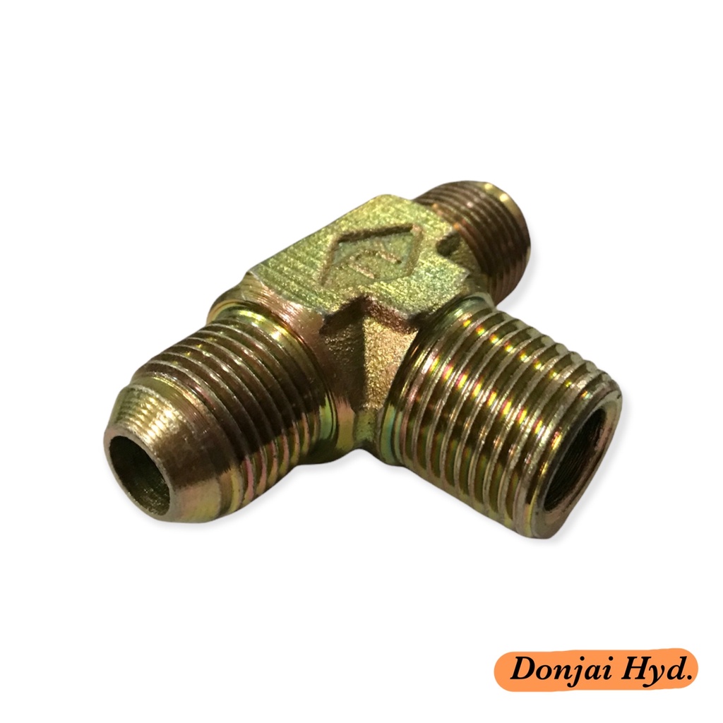 ข้อต่อไฮดรอลิค-hydraulic-male-branch-tee-เกลียว-th-x-pt-x-th-ข้อต่อสามทาง-เกลียวนอก-jic-37-x-pt-x-jic-37-250-bar