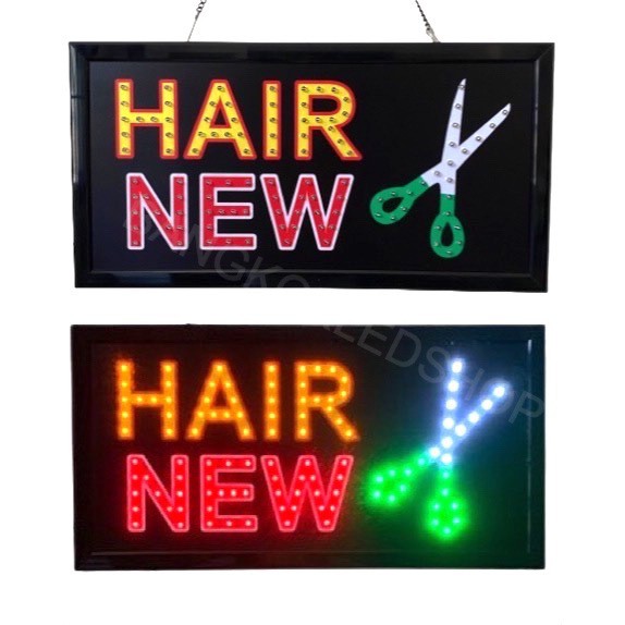 led-sign-hair-new-ป้ายไฟแอลอีดีสำหรับตกแต่ง-220v-ป้ายตัวอักษร-ป้ายไฟ-ป้ายหน้าร้าน-ใช้ประดับตกแต่ง