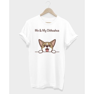 สินค้า เสื้อยืดลายหมา ชิวาวา Me & My Chihuahua