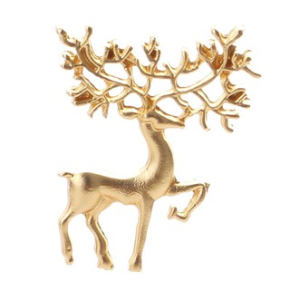 New 2018 Matte Elk Brooch Retro 1Pcs Art Christmas Badge