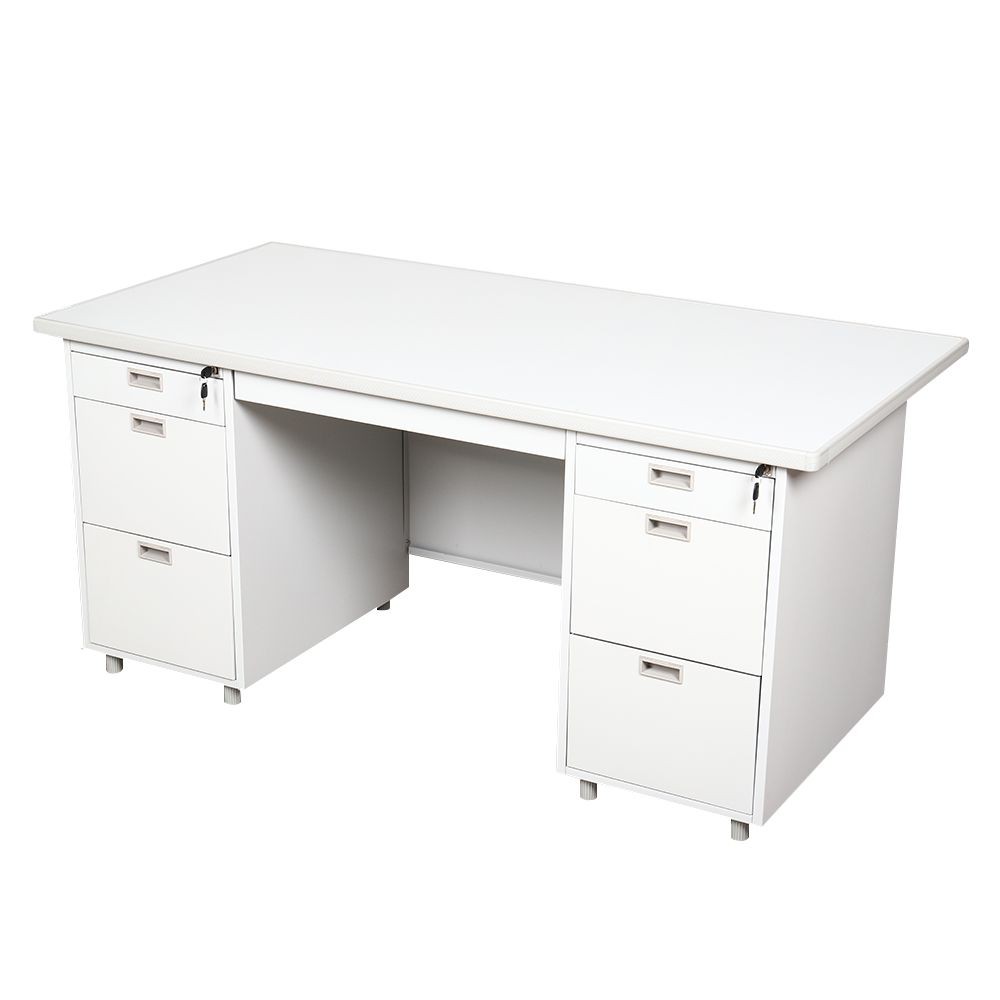 desk-desk-steel-159-5cm-dx-52-33-tg-grey-sand-office-furniture-home-amp-furniture-โต๊ะทำงาน-โต๊ะทำงานเหล็ก-lucky-world-dx