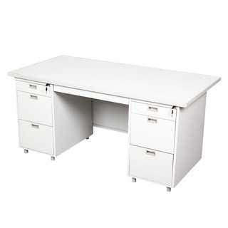 Desk DESK STEEL 159.5cm DX-52-33-TG GREY SAND Office furniture Home &amp; Furniture โต๊ะทำงาน โต๊ะทำงานเหล็ก LUCKY WORLD DX-