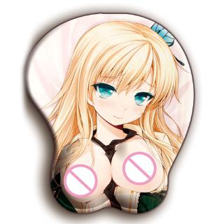 Cartoon Anime 3D Beauty Sexy Chest Silicone Mouse Pad Wrist Rest Support Mat