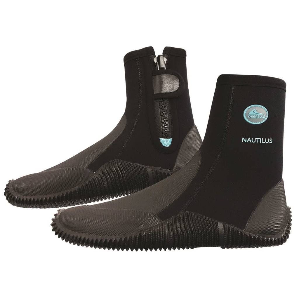 รองเท้าบูทดำน้ำ-deep-blue-nautilus-boots-5mm