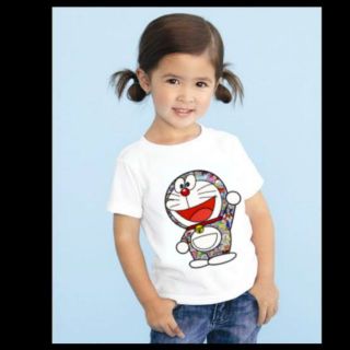 เสื้อยืด เด็ก คอกลมพิมพ์ลาย Takashi Murakami 3-12 ขวบ ผ้านิ่ม Cotton 100% ราคา 99 บาท  เสื้อใส่สบาย