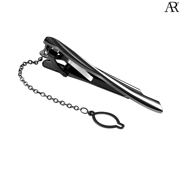 angelino-rufolo-tie-clip-ดีไซน์-black-waft-เข็มหนีบเนคไทโรเดียมคุณภาพเยี่ยม-สีดำ