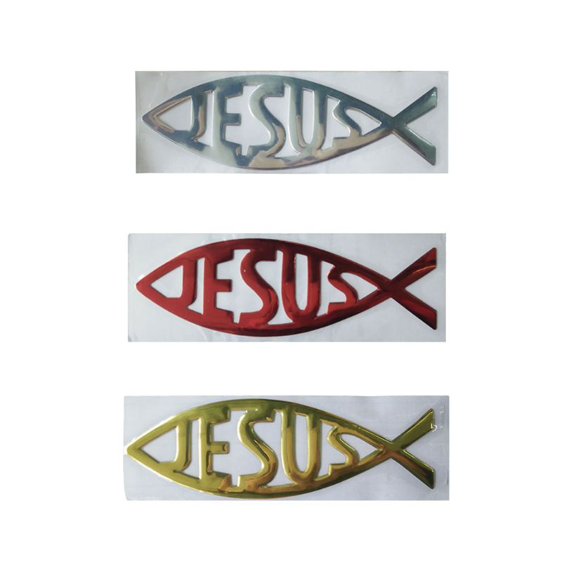 edb-สติกเกอร์-ลายการ์ตูนกราฟิก-jesus-fish-3d-กันน้ํา-สําหรับติดตกแต่งรถยนต์-คอมพิวเตอร์