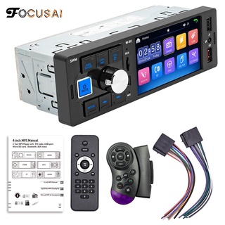 ✨Focusai เครื่องเล่น MP5 DVD สเตอริโอ หน้าจอสัมผัส HD 4 นิ้ว เครื่องเล่น USB คู่ ระบบวิดีโอเสียง พร้อม BT สําหรับการสตรีมเพลง ไร้สาย และการโทรแบบแฮนด์ฟรี