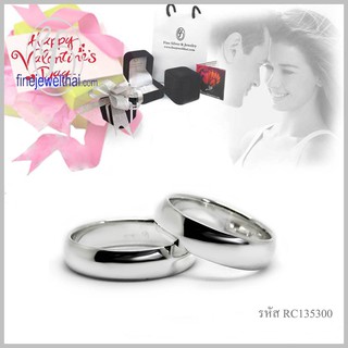 Finejewelthai แหวนเงิน-แหวนคู่-เงินแท้ 925-แหวนหมั้น-แหวนแต่งงาน-Couple-Silver-Wedding-Ring - Valentine Gift68