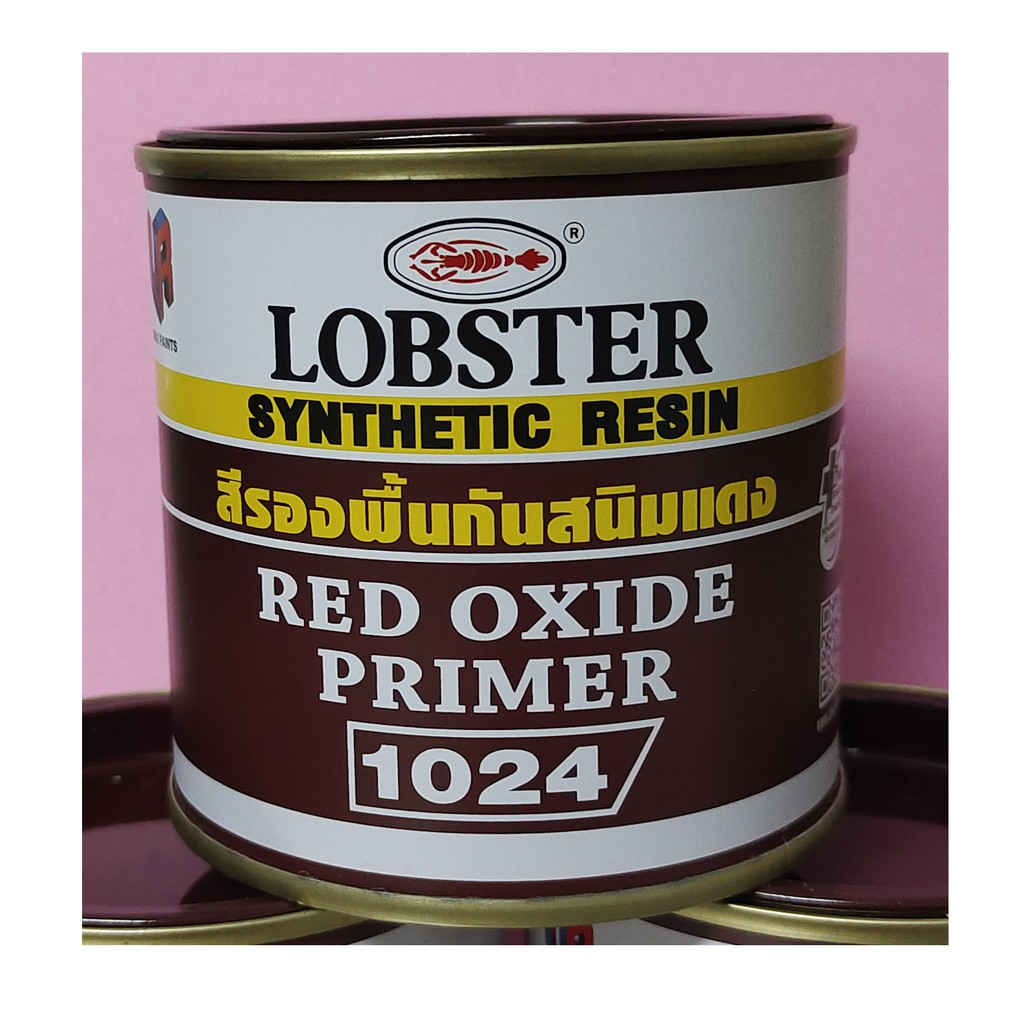 🔥โค้ดTIDS403ลด15%🔥สีรองพื้น กันสนิม แดง 0.280 ลิตร ตรากุ้ง LOBSTER Red ...