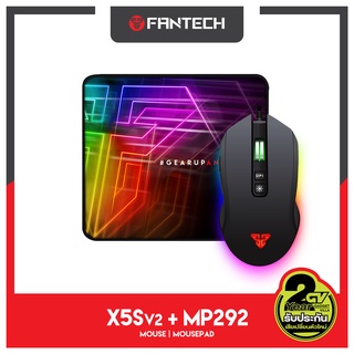 ภาพขนาดย่อของภาพหน้าปกสินค้าFANTECH รุ่น X5s (Zeus) V.2Optical Macro Key RGB GamingMouse เมาส์เกมมิ่ง ตั้งมาโครคีย์ได้ปรับ DPI 200 - 7200 จากร้าน gadgetvilla บน Shopee