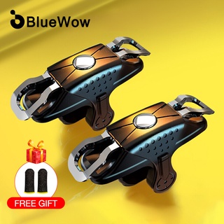 BlueWow X10 L1R1 E-sports กินไก่เกม ABS ชุบความไวสูง Trigger Controller โลหะ PUBG Mobile Game Controller เกมมือถือ Auxiliary Artifact