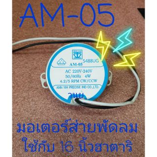 ภาพหน้าปกสินค้ามอเตอร์ส่ายพัดลม ฮาตาริ 16 นิ้ว แกนยาว 2 เซนติเมตร AM-05 HA-W16M2 ซึ่งคุณอาจชอบราคาและรีวิวของสินค้านี้