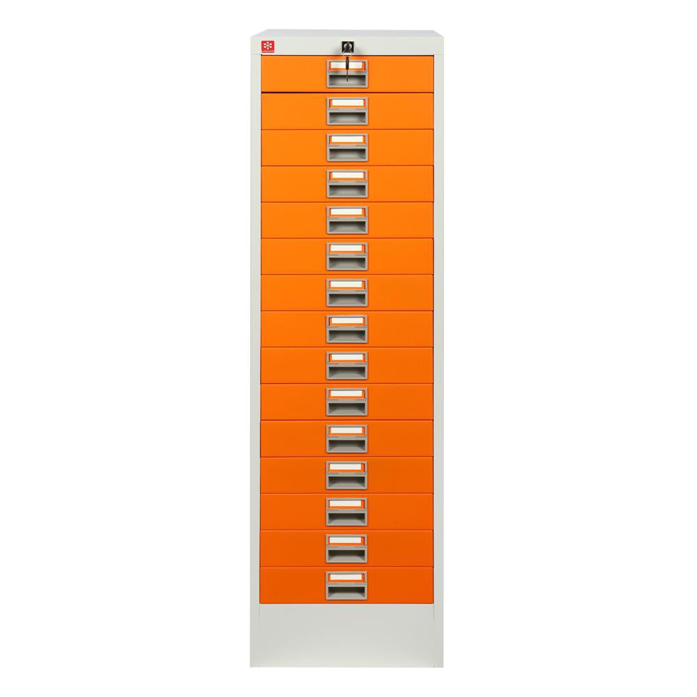 ตู้เอกสาร-ตู้ลิ้นชักเหล็ก-15-ลิ้นชัก-lucky-world-cdx-15-or-สีส้ม-เฟอร์นิเจอร์ห้องทำงาน-เฟอร์นิเจอร์-ของแต่งบ้าน-cabinet