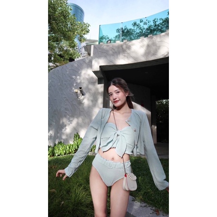 sale-bossy-on-the-beach-set-bikini-เสื้อคลุม-งานใหม่น่ารักสุด-ใส่ไปทะเลซัมเมอร์แบบเกาหลีเกาใจเวอร์