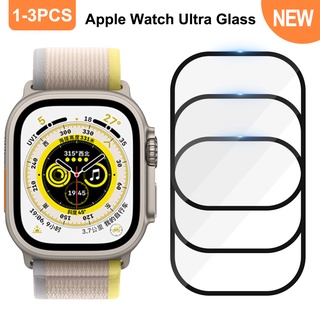 ฟิล์มกระจกนิรภัยกันรอยหน้าจอ 49 มม. กันน้ํา สําหรับ Apple Watch Ultra Iwatch Series 8 45 มม. 41 มม. 5 ชิ้น
