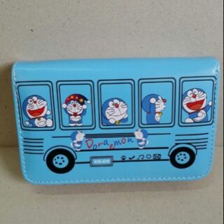 กระเป๋าสตางค์หนัง โดราเอม่อน Doraemon ไซด์กลาง ขนาด 3.5x5.5 นิ้ว