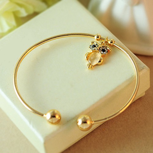 women-owl-rhinestone-faux-opal-กำไลข้อมือกำไลข้อมือทองคำ