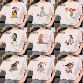 เสื้อยืด ลายเจ้าหญิงดิสนีย์ disney princess