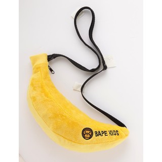 A Bathing Ape Bape Kid Banana Sling Plush bag ( ba030 )