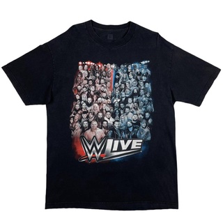 เสื้อคู่รัก - WWELiveTour2017เสื้อยืดสองด้านขนาดใหญ่คอกลมลําลองคุณภาพสูงและสะดวกสบาย