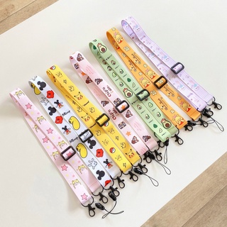 Cute Cartoon Anime Neck Strap Lanyards For iPhone Samsung Huawei Mobile Phone Cases Straps Key Chains ID Cards