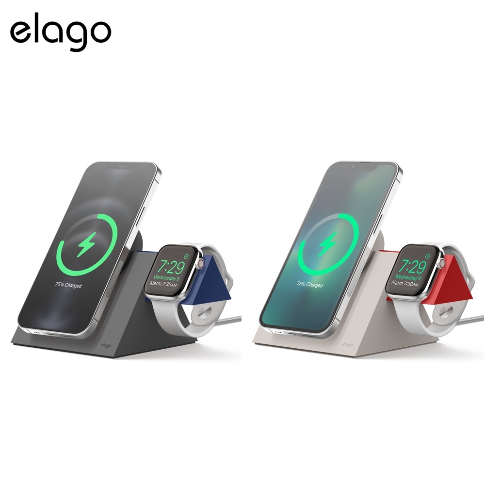 elago-ms5-duo-charging-stand-แท่นวางมือถือไม่รวมที่ชาร์จของแท้จากอเมริกา-แท่นชาร์จสำหรับ-iphone-และ-watch-ของแท้100