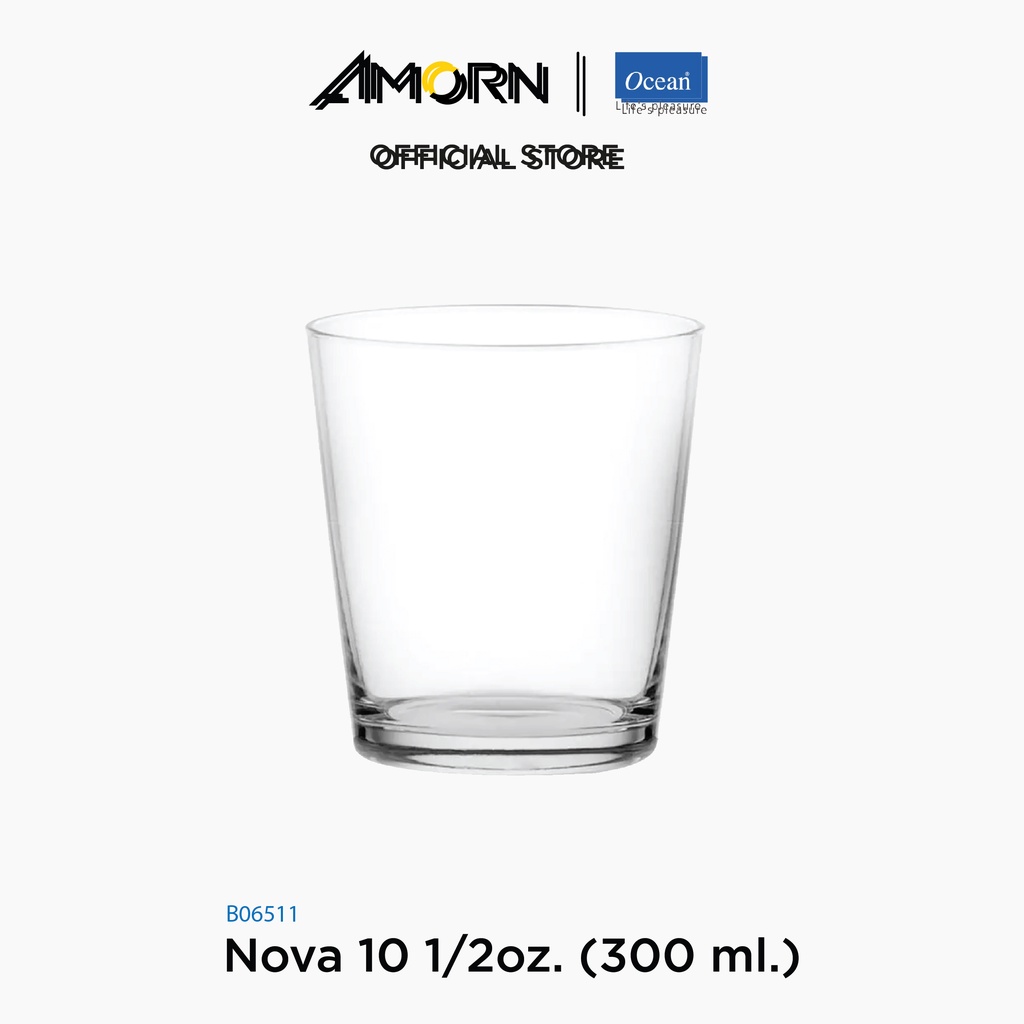 amorn-ocean-b06511-nova-บรรจุ-6-ใบ-แก้วโนวา-ดริ๊งเเวร์-โอเชี่ยนกลาส-10-1-2-oz-300-ml