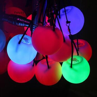 สินค้า Fstyzx Pro LED Multi-Colored Glow POI Thrown Balls Light Up For Belly Dance Hand Props FY