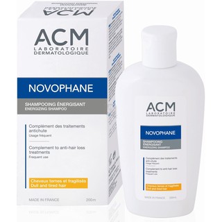 สินค้า ACM NOVOPHANE Energizing Shampoo 200 ml ผมเงางาม ผมยาวเร็ว ลดการขาดหลุดร่วง ผมไม่พันกัน รักษารังแค⭐️ของแท้ ❤️ส่งเร็ว
