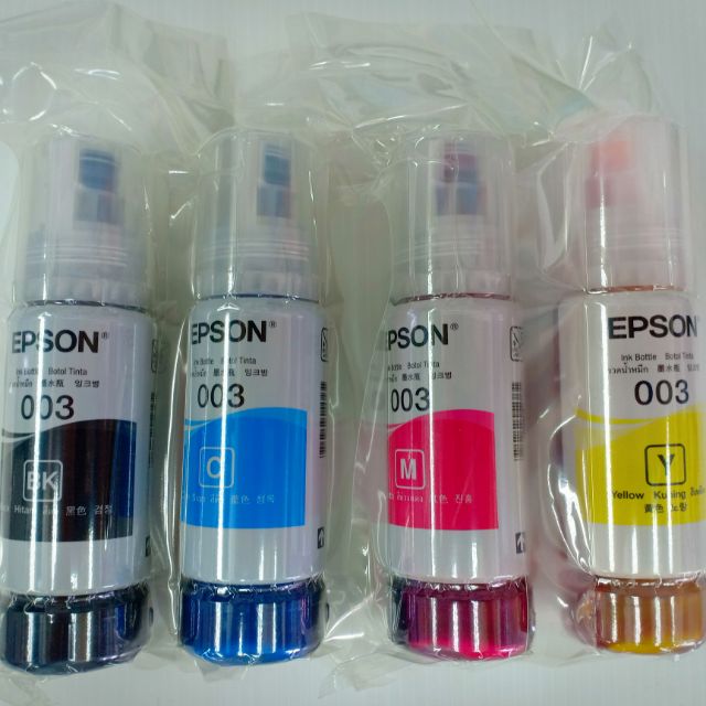 น้ำหมึก-epson-003-bk-c-m-y-ใช้ได้กับเครื่องepson-l3110-l3111-l3108-l3158-l4150-l4158-l4160-หมึกแท้