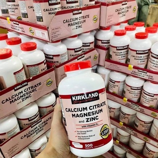 Kirkland Calcium Citrate Magnesium and Zinc with Vitamin D3 500 เม็ด ***หมดอายุ 2023***