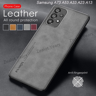 เคสโทรศัพท์มือถือหนังแกะ TPU แบบนิ่ม หรูหรา สําหรับ Samsung Galaxy A73 A53 A33 A23 5G A13 4G