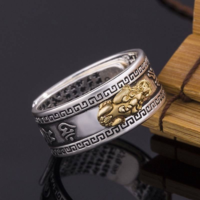 แหวนปี่เซียะ-แหวนมงคล-เรียกทรัพย์-เสริมดวง-แหวนแสตนเลส-งานฟรีไซด์
