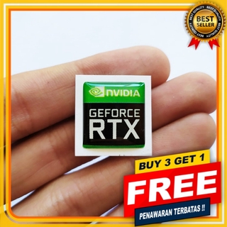 Nvidia GEFORCE RTX กล่องสติกเกอร์เรซิน ลายนูน รูปสัญลักษณ์ เกมมิ่ง PC และแล็ปท็อป สําหรับเล่นเกม