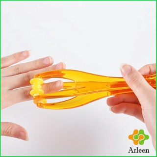 Arleen เครื่องนวดนิ้ว ข้อต่อมือ แบบลูกกลิ้ง ที่หนีบนวดมือ แบบพกพา Rolling finger massager