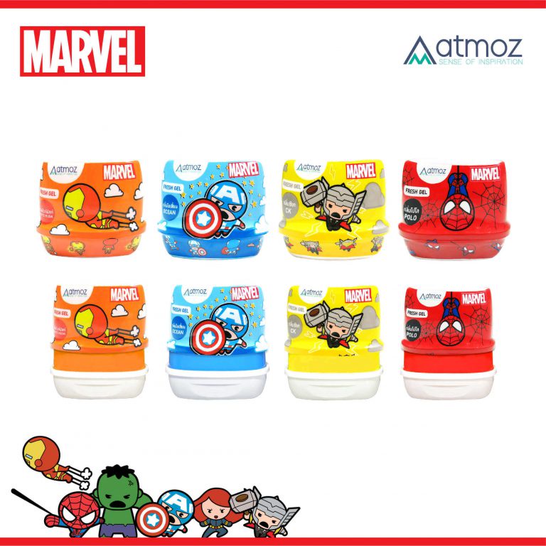 ภาพหน้าปกสินค้าAtmoz x Marvel น้ำหอมเจล น้ำหอมปรับอากาศ น้ำหอมติดรถยนต์ น้ำหอมตู้เสื้อผ้า น้ำหอมในห้องน้ำ