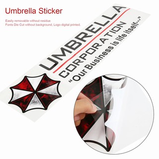 [แบบใหม่] Umbrella สติกเกอร์ติดรถยนต์ กันน้ำ ทนทาน