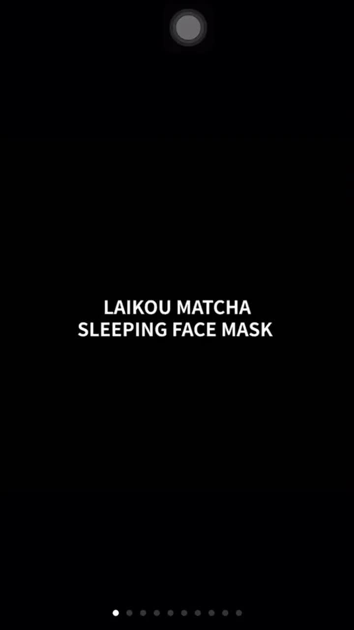 ของแท้-มาส์กมัทฉะ-laikou-matcha-sleeping-mask-ให้ความชุ่มชื่น-ผิวหมองคล้ำ-มาส์กหน้า-บำรุงผิว-ครีมหน้าใส-สิว-ผิวขาว