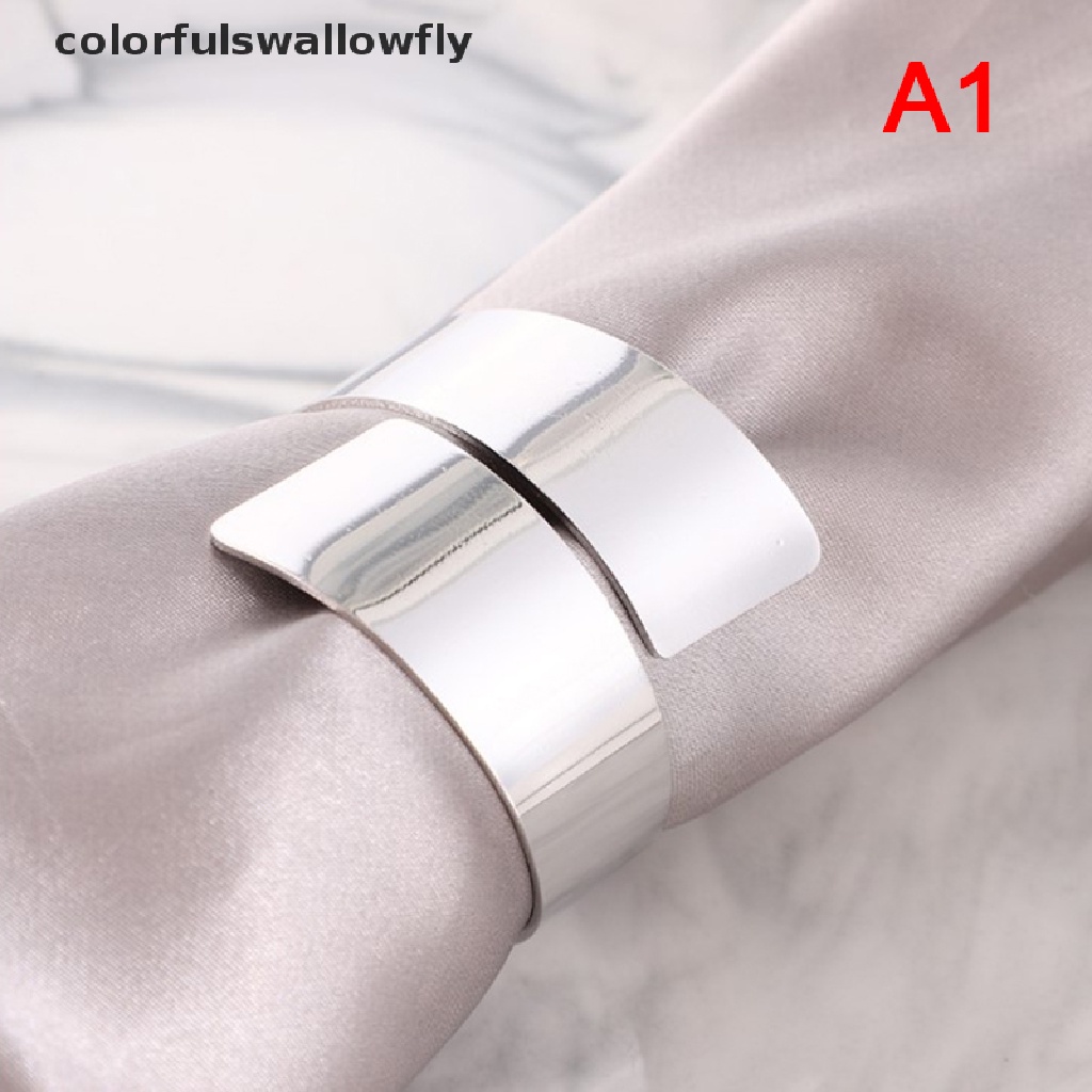 Colorfulswallowfly 1pc Simple and stylish modern hotel napkin buckle ...