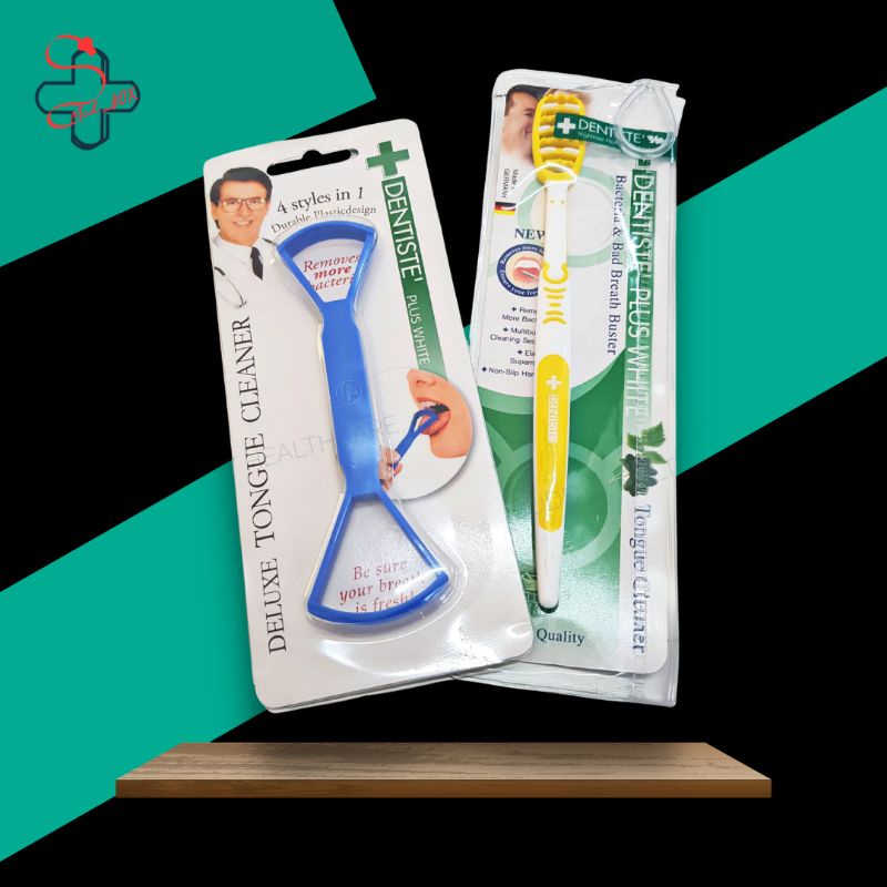 [ Dentiste' ] แปรงทำความสะอาดลิ้น ที่ขูดลิ้น TONGUE CLEANER Shopee