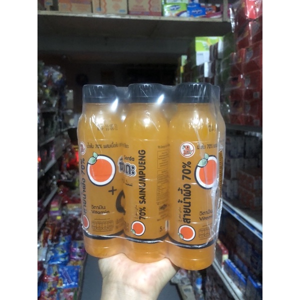 น้ำ-รสส้มสายน้ำผึ้ง-ตราซือดะ-250ml-แพ็ค-6-ขวด