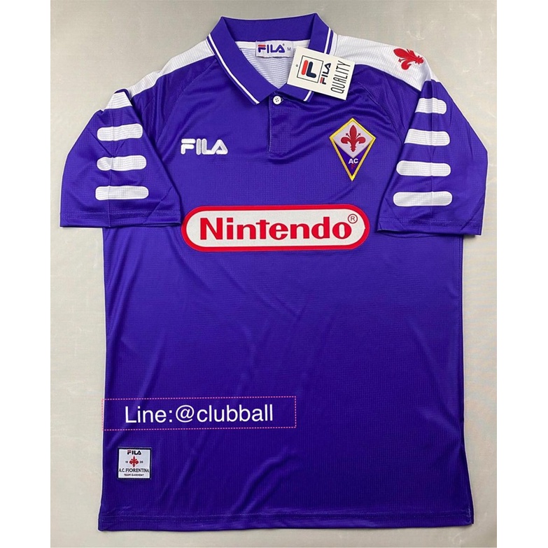 retro-เสื้อฟุตบอลย้อนยุค-fiorentina-home-1998-1999