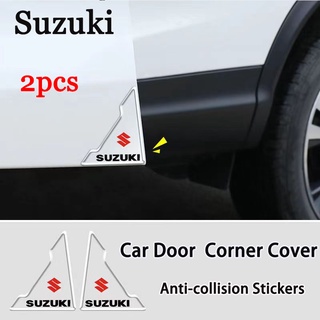 【โลโก้ Suzuki/ซูซูกิ】2ชิ้น/ชุด สติ๊กเกอร์กันชนประตูรถยนต์กันชนกันชนกันชนสําหรับรถยนต์ บาร์ติดมุมประตูรถยนต์ ป้องกันรอยขีดข่วน อุปรณ์เสริมสำหรับรถยนต์ for Suzuki Ertiga Karimun Swift Baleno FUTURA Aerio Pemegang Botol Bantalan XL7 SX4 Jimny vitara Jimny