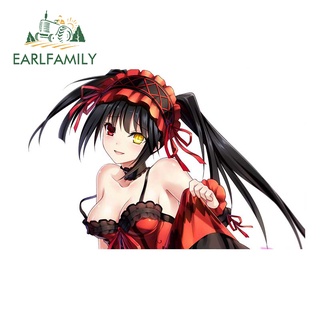 Earlfamily สติกเกอร์ไวนิล Tokisaki Kurumi 13 ซม. x 8.4 ซม. สําหรับติดตกแต่งตู้เย็น รถจักรยานยนต์ รถยนต์ แล็ปท็อป