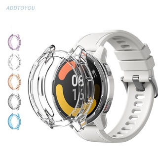 【3C】เคสกันรอยหน้าจอ Tpu แบบนิ่ม สําหรับ XiaoMi Mi Watch S1 Active Smart Watch Sl