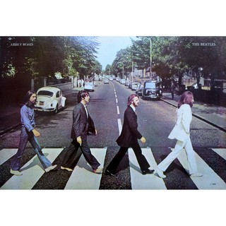 โปสเตอร์ รูปถ่าย วง ดนตรี 4เต่าทอง The Beatles - Abbey Road (1969) POSTER 24"x35" Inch English Pop Rock MUSIC V2